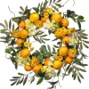 Hydrangea Lemon Berry Wreath, 24"< Fashion