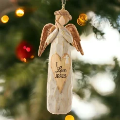 I Love Jesus Angel Ornament<Kurt Adler Clearance