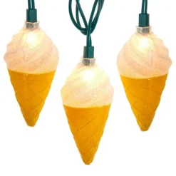 Ice Cream Cone String Party Light Set 10 Lights<Kurt Adler New