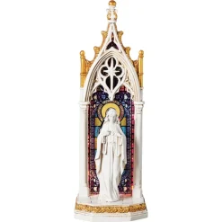 Immaculate Heart of Mary Stained Glass Window Figurine Statue< Online