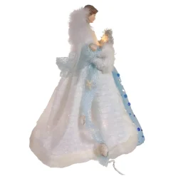 14in Lit Coastal Beach Angel Treetop<Kurt Adler Online