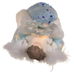 14in Lit Coastal Beach Angel Treetop<Kurt Adler Online