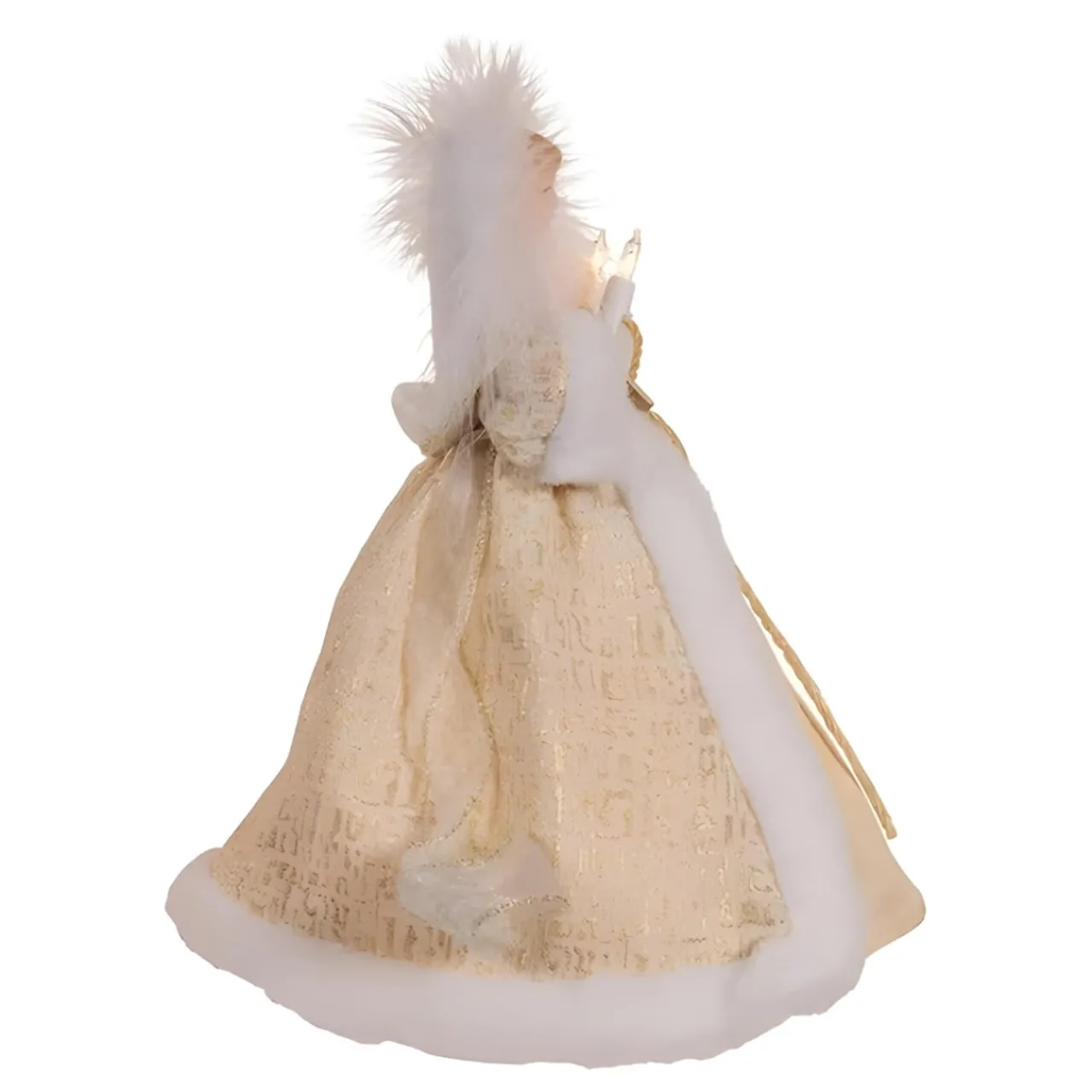10in Lit Rustic Natural Angel Treetop<Kurt Adler Fashion