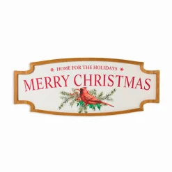 36 inch Cardinal Merry Christmas Wooden Wall Plaque< Online