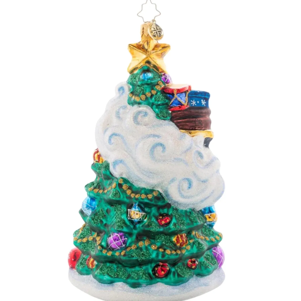 6 Inch December Decadence Santa on Christmas Tree Ornament< Outlet