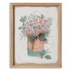 14 inch Green Bucket with Burlap Bow &amp; Pine Wall Decor< Online