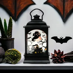 5 Inch Haunted Ghost Lantern With Candle< Online