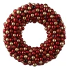 20 Inch Red and Gold Shatterproof Ornament Wreath< Fashion