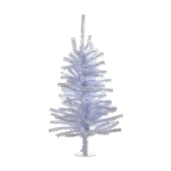 18-Inch Un-Lit Silver Tinsel Miniature Christmas Tree<Kurt Adler New