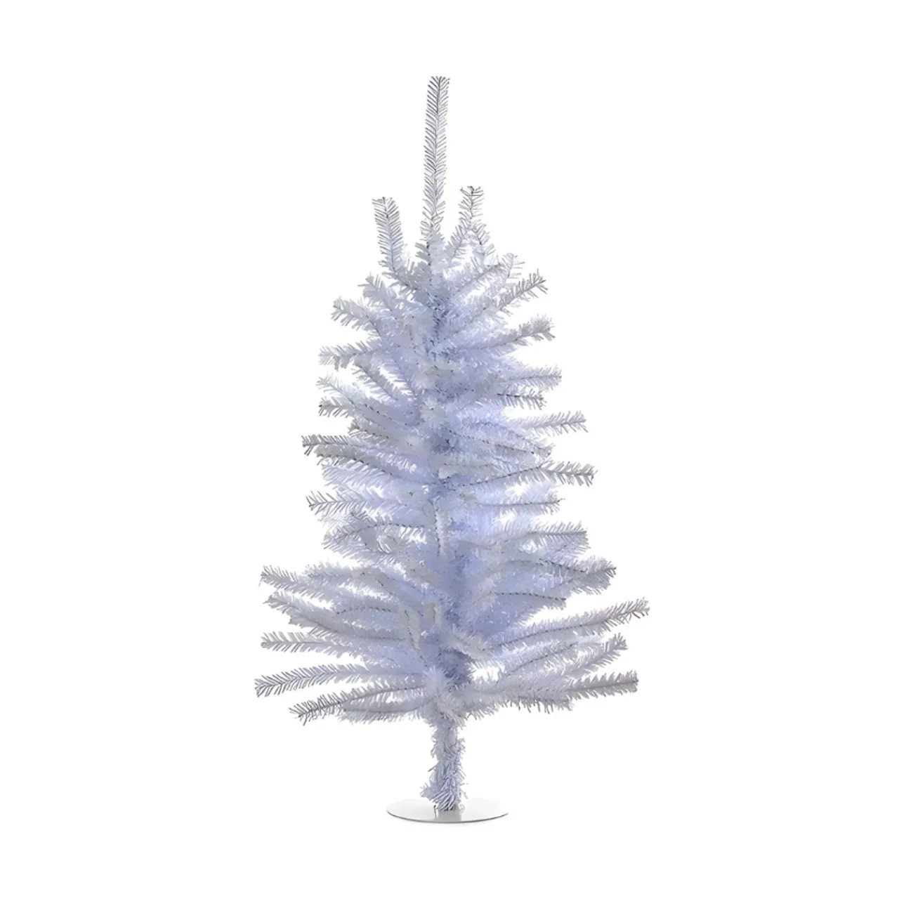 18-Inch Un-Lit Silver Tinsel Miniature Christmas Tree<Kurt Adler New