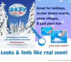 INSTANT SNOW TO GO! REAL LOOKING SNOW IN A JAR! - The Christmas Loft< New