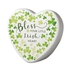 Irish Heart Ceramic Plaque< Fashion