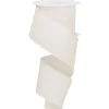 Ivory Fabric Ribbon 10 Yards 2.5 Inches Wide< Fashion