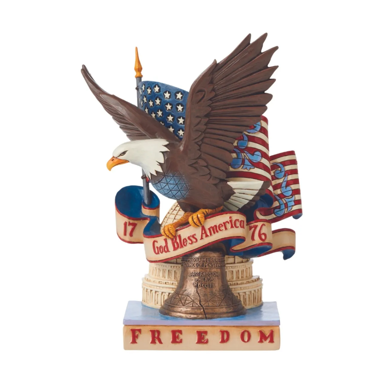- Heartwood Creek - Patriotic Freedom Eagle Figurine<Jim Shore Fashion