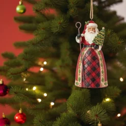 - Heartwood Creek - Highland Glen Santa Staff Ornament<Jim Shore Sale