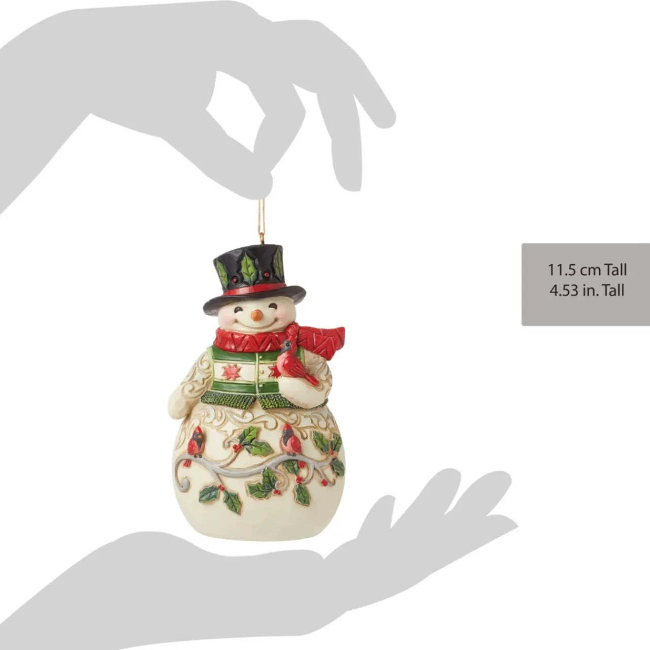 - Heartwood Creek - Snowman with Cardinal Ornament<Jim Shore Fashion