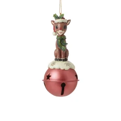 - Rudolph Traditions - Rudolph On Bell Ornament<Jim Shore Best