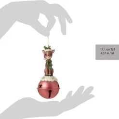 - Rudolph Traditions - Rudolph On Bell Ornament<Jim Shore Best