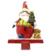 Jolly Santa Polymer Clay Stocking Holder< Fashion