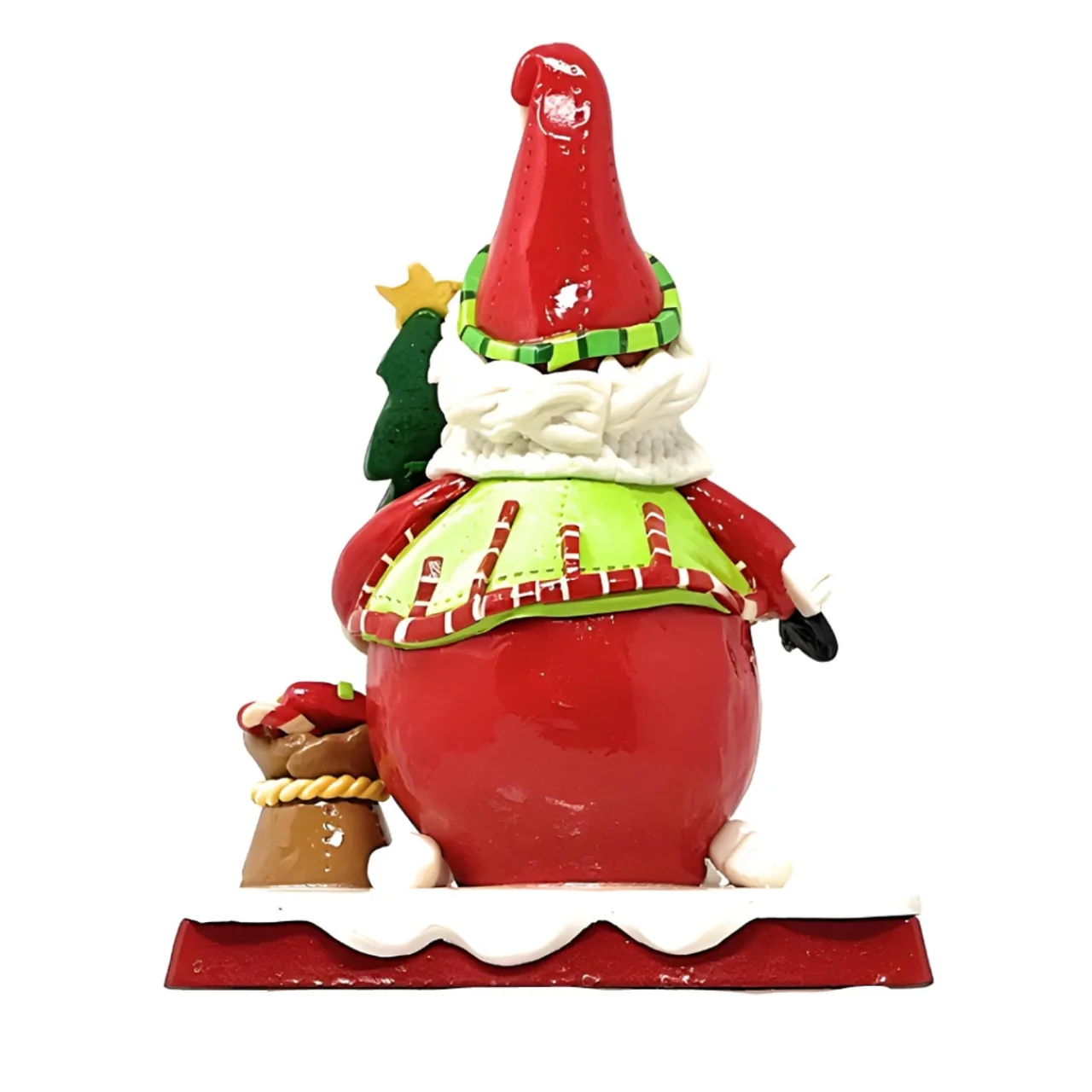 Jolly Santa Polymer Clay Stocking Holder< Fashion