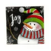 Joy Holiday Snowman Wood Block Sign< Discount