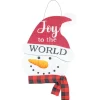 Joy To The World Snowman Hanger - The Christmas Loft< Sale