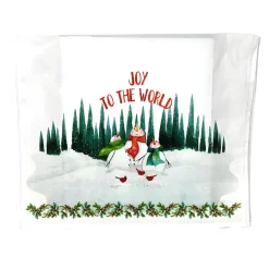 Joy to the World Snowmen Tea Towel< Fashion