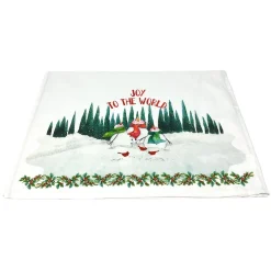 Joy to the World Snowmen Tea Towel< Fashion
