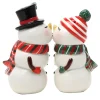 Kissing Snow Couple Salt And Pepper Set< Online