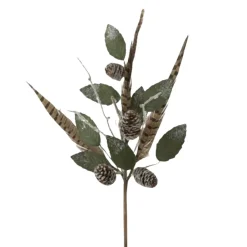Kurt Adler - Pinecone and Feather Spray - K2181< Outlet