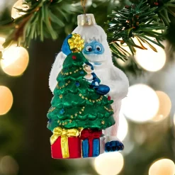 Bumble & Tree Glass Ornament, 5" - Rudolph Series<Kurt Adler Discount