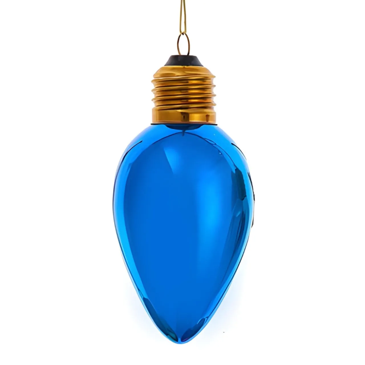Classic Light Blue C7 Bulb Glass Ornament 4.5" F2298<Kurt Adler Sale