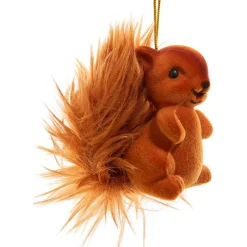 Flocked Squirrel Ornament 2.5" TD1768<Kurt Adler Discount