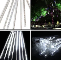 Meteor Shower Snowfall Light Set 5 Tubes, 90 Cool White LED Lights, 1<Kurt Adler Hot