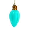 Oversized Teal C7 Glass Bulb Ornament 4.5" F2298<Kurt Adler New