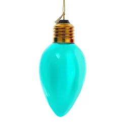 Oversized Teal C7 Glass Bulb Ornament 4.5" F2298<Kurt Adler New