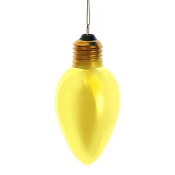 Yellow C7 Bulb Glass Ornament 4.5" F2298<Kurt Adler Online