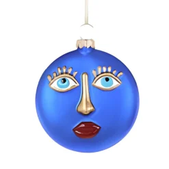 La Face Blue Ornament<Cody Foster & Co. Online