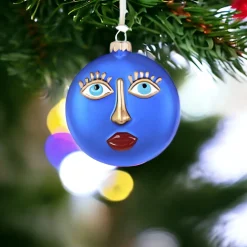 La Face Blue Ornament<Cody Foster & Co. Online