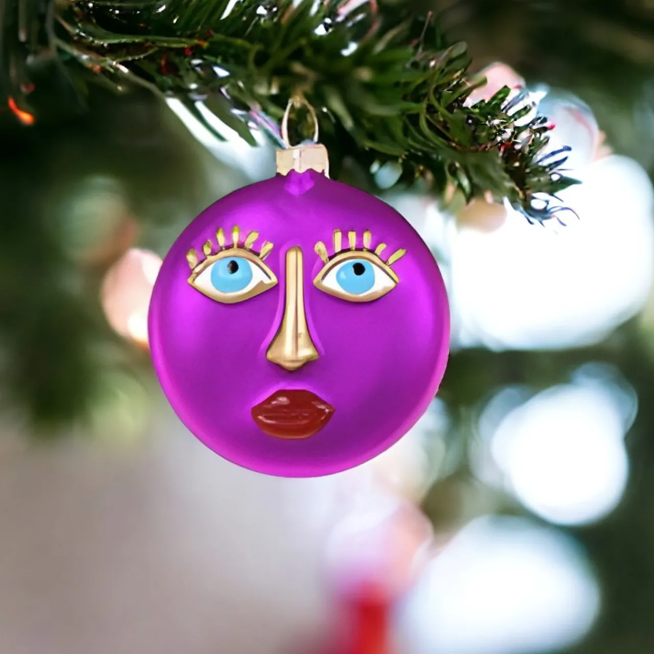 La Face Purple Ornament<Cody Foster & Co. Outlet