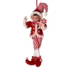 Large Fabric Red Sweets Pixie Elf Ornament< Outlet