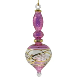 Large Purple Etched Swirl Ornament<Egyptian Museum Best