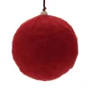 Large Red Felted Ball Ornament< Sale