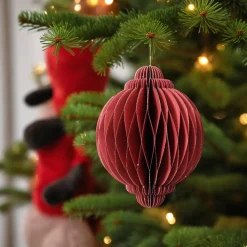 Large Red Paper Onion Ornament< Hot