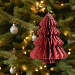 Large Red Paper Tree Ornament< Best