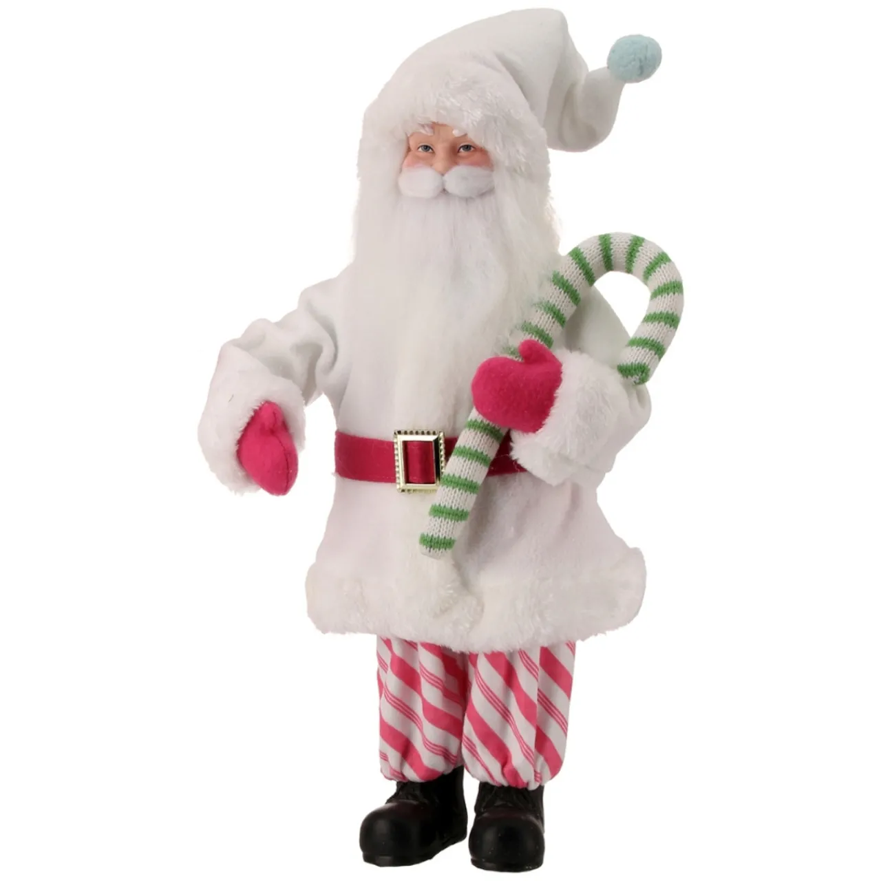 Large Soo Sweet Santa Holding Candy Cane Figurine< Outlet