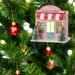 LED Cardboard Pink Bakery Ornament< Hot