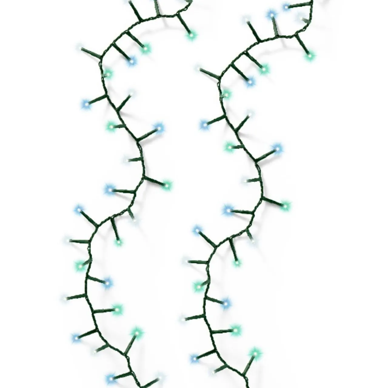 1000 LED Compact Blue Multi Color Lights On Green Wire - The Christmas Loft<Lumineo New