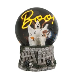 LED Ghost Glitterdome with Boo Light< Sale