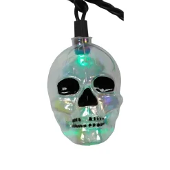 LED Glitter Skull Light Set<Kurt Adler New
